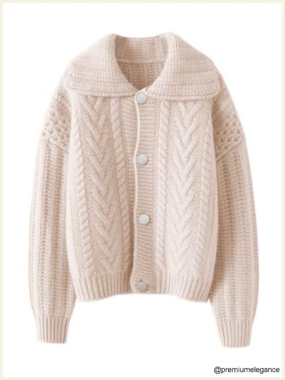 Women Winter Thick Cardigan Lapel Collar Button Down Chunky Knit Coatigan